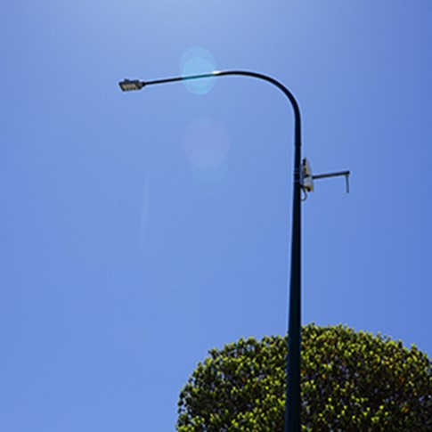 streetlight and the sky