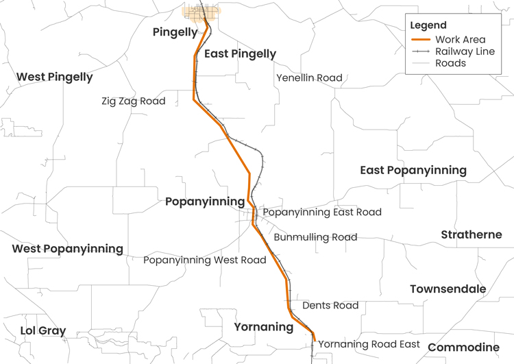 Pingelly network upgrade map