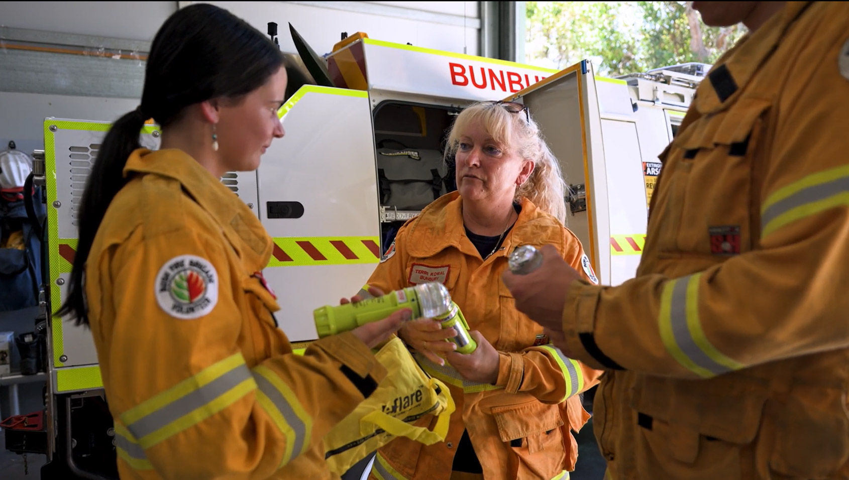 Bushfire volunteers in Bunbury