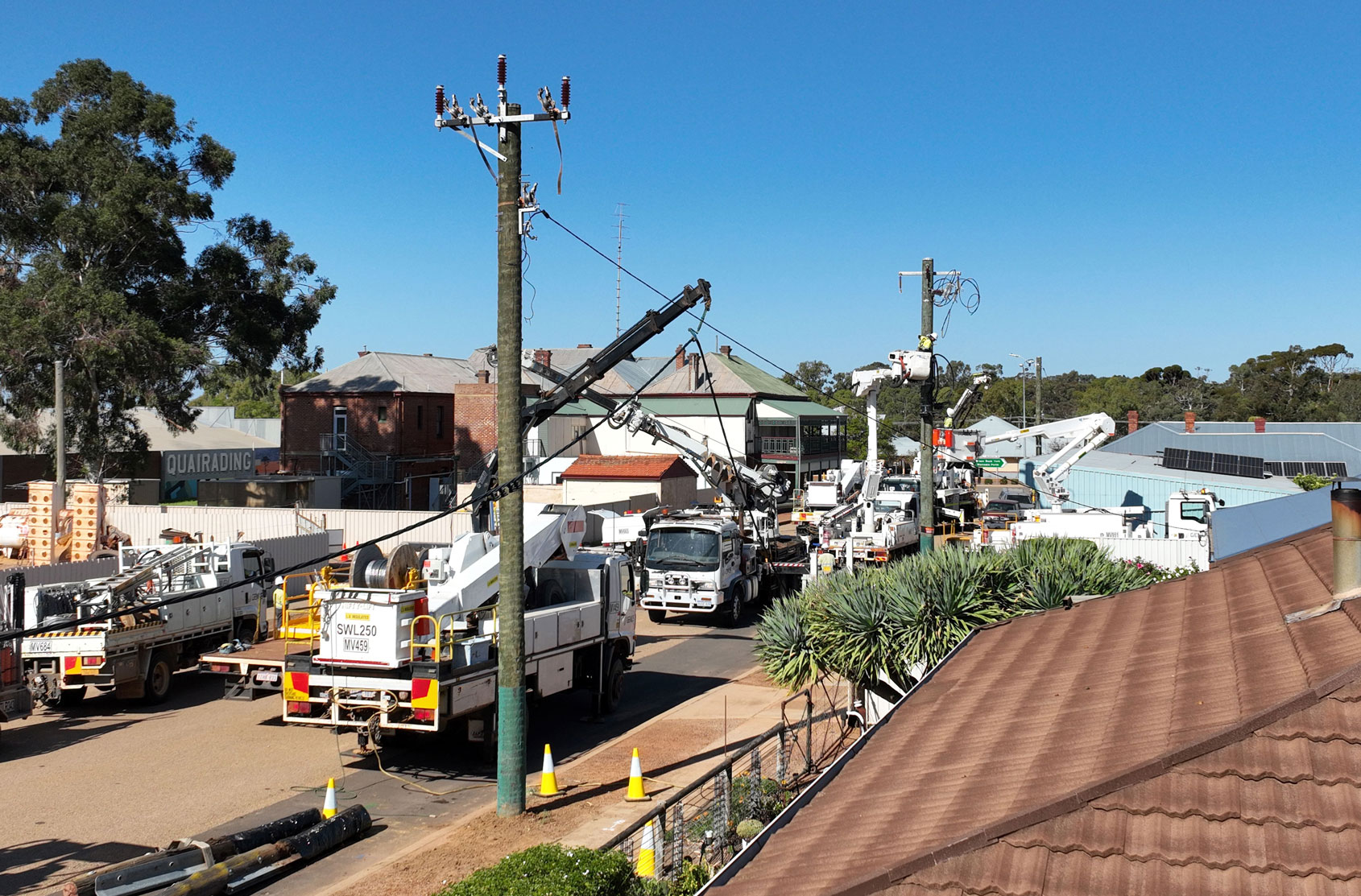 Upgrades being completed on the Western Power network in Quairading