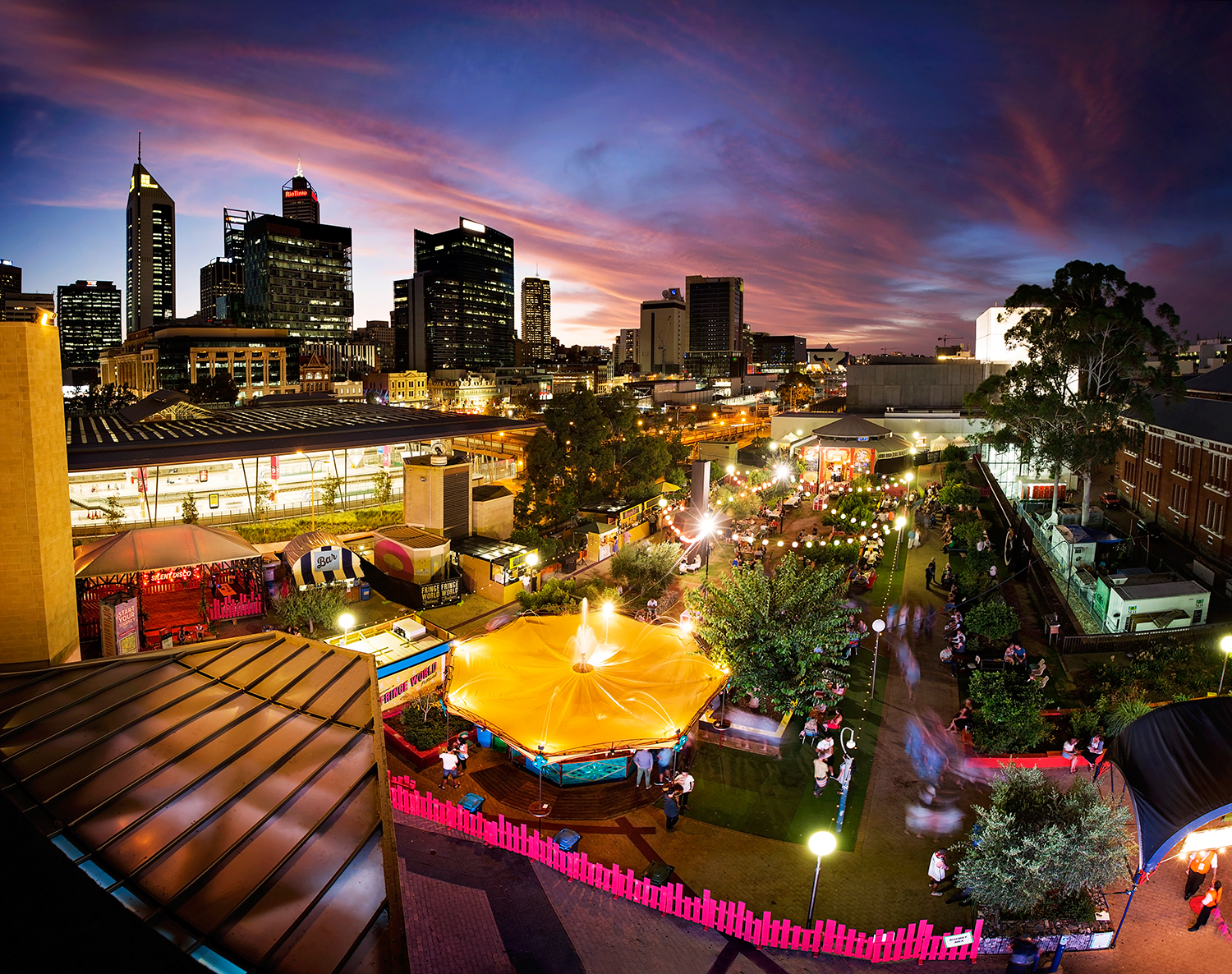 Perth city at night