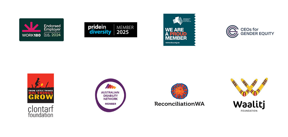 Logos of the specialist organisations we partner with to embed best-practice inclusion.