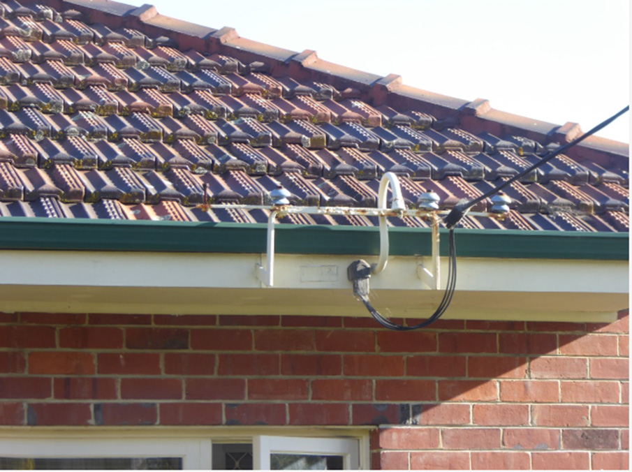 A typical roof connection bracket