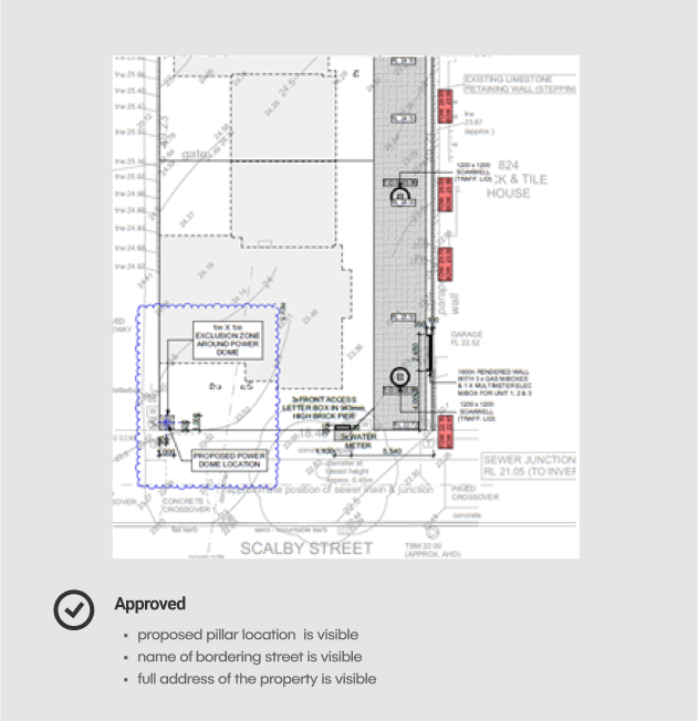 Example of approved construction plan