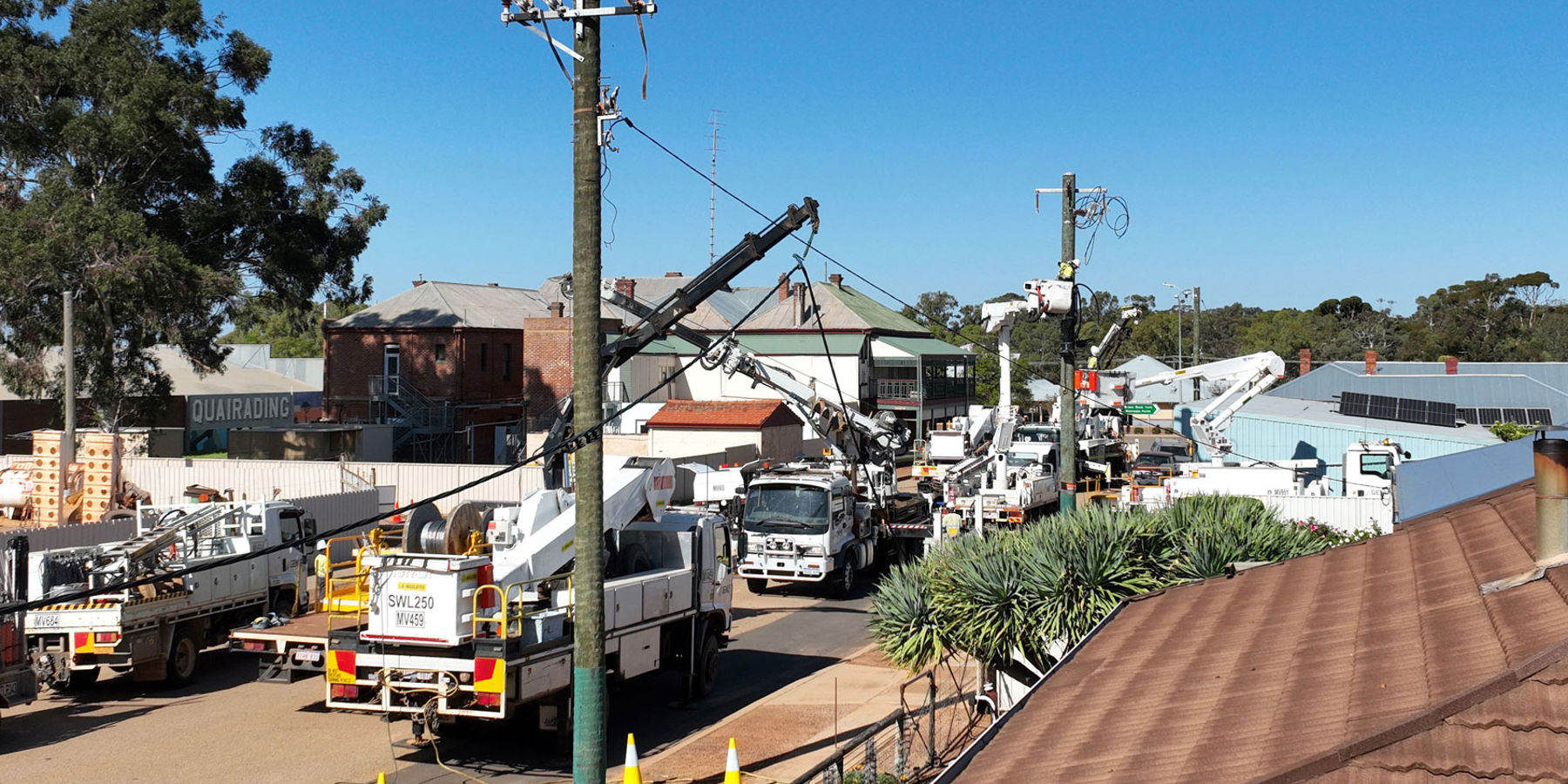 Upgrades being completed on the Western Power network in Quairading